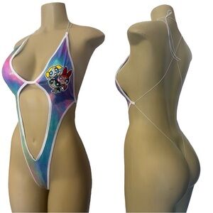 Vibrant  Cut-Out 1 piece exotic Dancewear
